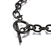 Unisex 304 Stainless Steel Cable Chain Bracelets LS-BJEW-P245-39B-3