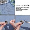 500pcs 5 Style 304 Stainless Steel Split Rings STAS-UN0026-11-4