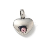 304 Stainless Steel Rhinestone Pendants LS-STAS-R139-01P-04-1