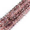 Crackle Transparent Glass Beads Strands GLAA-N068-03A-07-1