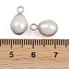 Natural Pearl Teardrop Charms KK-D423-04P-3