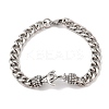 Ion Plating(IP) 304 Stainless Steel Anchor Link Chain Bracelets for Men BJEW-B096-42AS-1