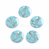 Synthetic Turquoise Charms G-L561-001J-1