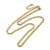 Ion Plating(IP)  304 Stainless Steel Lumachina Chain Necklaces NJEW-C060-01A-G-1