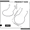 Carbon Steel Cowboy Hat Holder Rack for Truck Seat Car Accessories  AJEW-WH0696-095-3