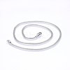 304 Stainless Steel Mesh Chain Necklaces NJEW-F227-06P-04-1