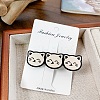 Acrylic Cartoon Cats Alligator Hair Clip PW-WG0F986-04-1