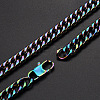Men's 201 Stainless Steel Cuban Link Chain Necklaces NJEW-T012-01A-61-Q-1