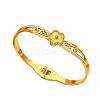 304 Stainless Steel Hinged Bangles for Women WGB8751-01-2