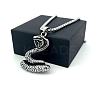 Vintage Viking Style 304 Stainless Steel Snake Pendant Necklaces for Men XF8580-4