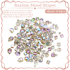 114Pcs Transparent Electroplate Glass Beads GLAA-PA0001-17C-2