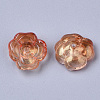 Transparent Spray Painted Glass Beads GLAA-T013-01-B02-2