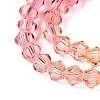 Gradient Color Baking Paint Glass Bead Strands DGLA-A039-T2mm-A03-3