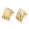 Rack Plating Brass Stud Earrings EJEW-M223-09G-1