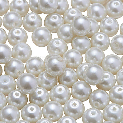 Eco-Friendly Dyed Glass Pearl Round Beads HY-BC0001-8mm-RB011-1