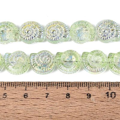 Electroplate Transparent Glass Beads Strands EGLA-Q136-02A-08-1