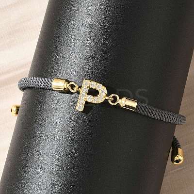 Adjustable Nylon Cord Bracelets X-BJEW-C096-01G-16-1