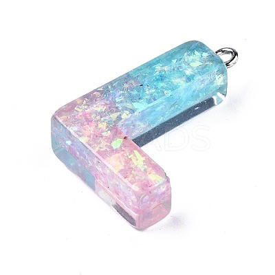 Transparent Epoxy Resin Pendants LS-CRES-S364-002L-1