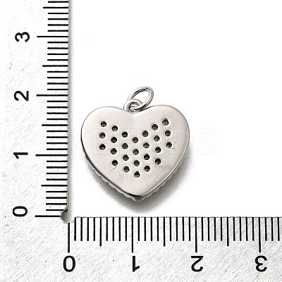 Brass Micro Pave Cubic Zirconia Pendants KK-P295-24P-1