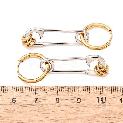304 Stainless Steel Hoop Earrings for Women SA-CBA7B26-03GP-01-1