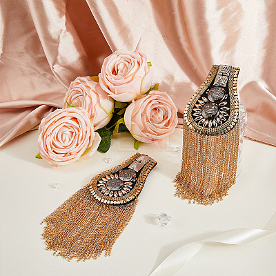Detachable Iron Tassel Epaulettes FIND-FH0005-47G-1