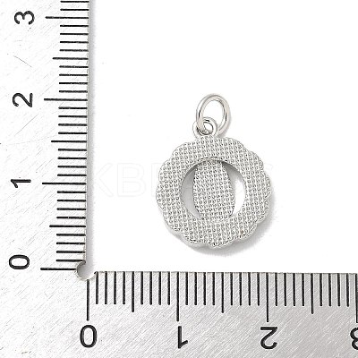 Brass Pave Natural White Shell Pendants KK-S522-06D-P-1
