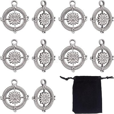 304 Stainless Steel Pendants STAS-UN0037-65-1