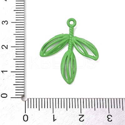 Spray Painted Alloy Pendants AL-CBAF9D9-01B-02-1
