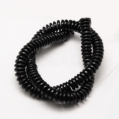 Imitation Amber Resin Heishi Beads Strands RESI-A009G-8mm-03-1