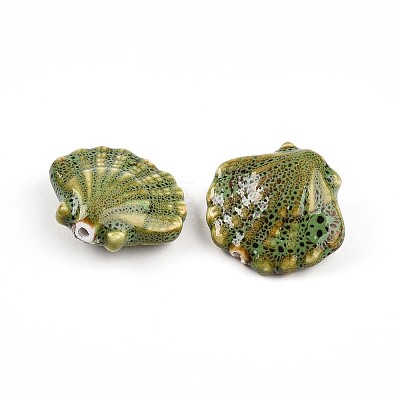 Handmade Porcelain Beads PORC-N009-01F-1