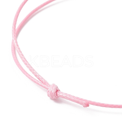 8Pcs 8 Style Heart & Skeleton Key Alloy Enamel Braided Bead Bracelets Set BJEW-JB09771-S-1