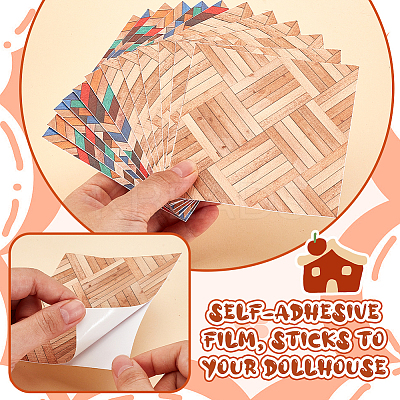 12Pcs 2 Colors Self Adhesive PVC Wall Stickers DIY-GA0007-05A-1