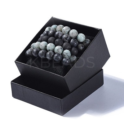 Natural Gemstone Beads Stretch Bracelets BJEW-JB04168-1