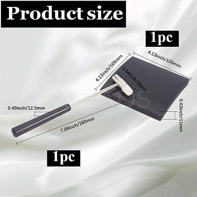 Double Face Jewelry Making Steel Rubber Hammer AJEW-CY0001-85-1