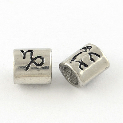 Tarnish Resistant Smooth Surface 304 Stainless Steel European Bead STAS-R079-A12-1