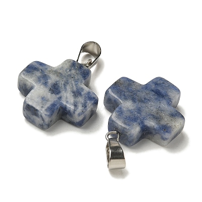 Natural & Synthetic Mixed Gemstone Pendants G-Z067-06P-01-1