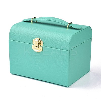 PU Leather Jewelry Organizer Box CON-P012-04B-1