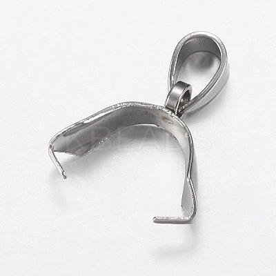 Tarnish Resistant 201 Stainless Steel Ice Pick Pinch Bails LS-STAS-I097-041B-1