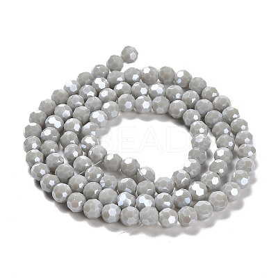 Electroplate Opaque Glass Beads Strands LS-EGLA-A035-P6mm-A22-1