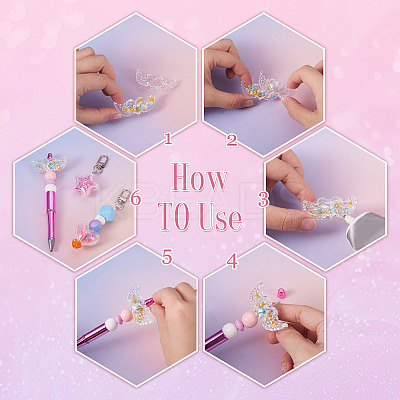 12Pcs Transparent Acrylic Beads TACR-TA0001-77B-1