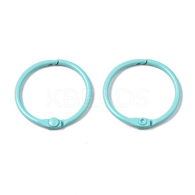 Spray Painted Iron Split Key Rings X-IFIN-T017-01-1