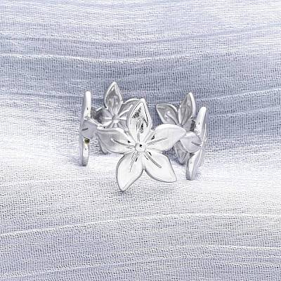 304 Stainless Steel Cuff Rings RJEW-D306-27P-06-1