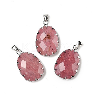 Natural Rhodonite Pendants G-H086-01P-07-1