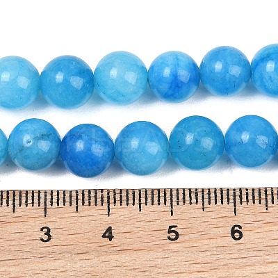 Natural Dyed White Jade Beads Strands GG-CBAEB22-B01-8mm-07-1