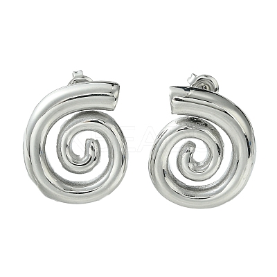 Non-Tarnish 304 Stainless Steel Stud Earrings EJEW-Z038-07P-1
