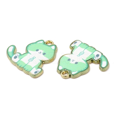 Alloy Enamel Pendants FIND-C037-20G-1