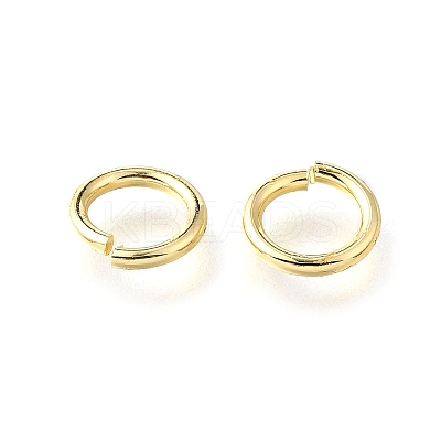 Brass Open Jump Rings KK-V007-004G-04-1