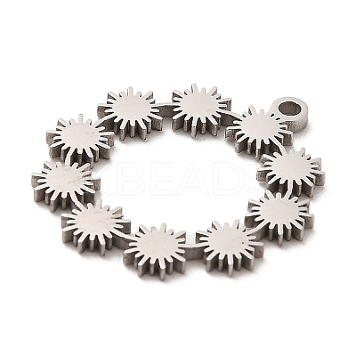 Non-Tarnish 304 Stainless Steel Pendants STAS-E199-06P-1