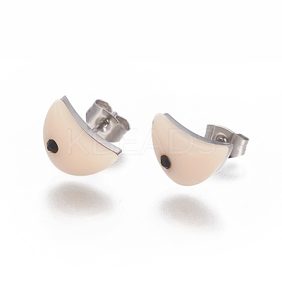 (Jewelry Parties Factory Sale)304 Stainless Steel Rhinestone Stud Earrings EJEW-F234-38P-1