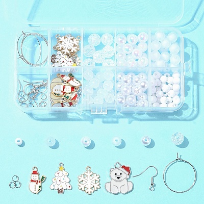 Acrylic Bead DIY Earring Making Kits DIY-FS0006-67D-1